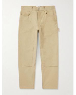 Agolde Rsvp Gallery Ewing Straight-Leg Cotton-Twill Carpenter Trousers - Natural