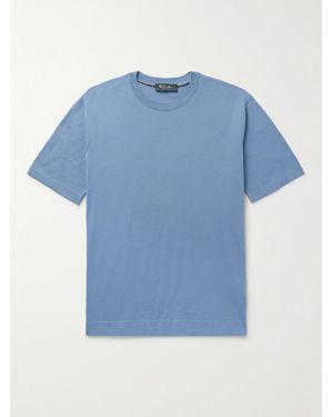 Loro Piana Cotton-Jersey T-Shirt - Blue