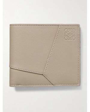 Loewe Puzzle Logo-Embossed Leather Billfold Wallet - Natural