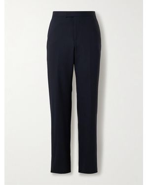 Favourbrook Schmal und gerade geschnittene Anzughose aus einer Wollmischung - Blau