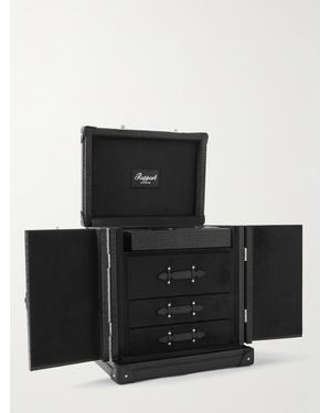 Rapport Brompton Croc-effect Leather Accessory Trunk - Black