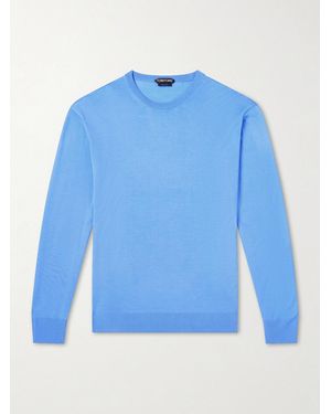 Tom Ford Merino Wool Jumper - Blue