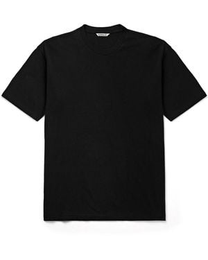 AURALEE Cotton-Jersey T-Shirt - Black