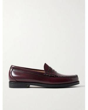 G.H. Bass & Co. Easy Weejuns Larson Glossed-Leather Penny Loafers - Brown