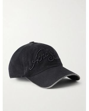 Acne Studios Carliy Venice Logo-Embroidered Cotton Cap - Blue