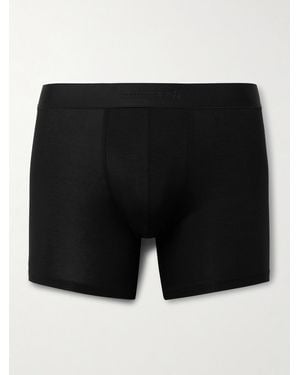 Zimmerli of Switzerland Pureness Stretch-micro Modal Boxer Briefs - Black