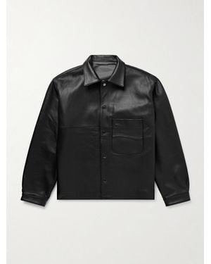 STÒFFA Wave Leather Jacket - Black