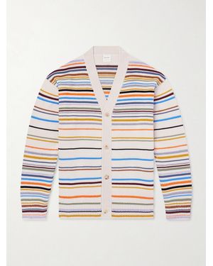 Paul Smith Striped Cotton-blend Cardigan - Multicolour