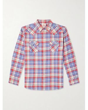 Fortela Josh Checked Cotton Shirt - Red