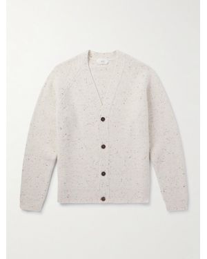 MR P. Ribbed-knit Cardigan - Natural
