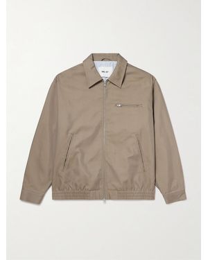 NN07 Gideon 80038 Organic Cotton-Twill Blouson Jacket - Natural
