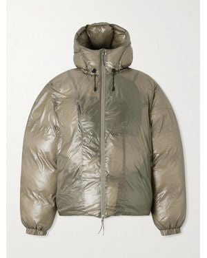 ROA Quilted Padded Comfortemp Ecodown Ripstop Hooded Jacket - Green