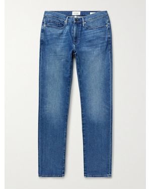 FRAME L'Homme Skinny-Fit Stretch-Denim Jeans - Blue