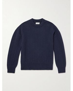 Oliver Spencer Burley Ribbed Wool Jumper - Blue