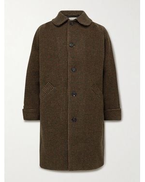 Bode Hedgerow Wool-Tweed Coat - Brown