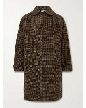 Bode Hedgerow Wool-Tweed Coat - Brown