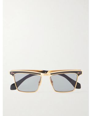 Jacques Marie Mage Miles City Squared-Frame-Tone Sunglasses - Metallic