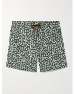Thorsun Charvet Mid-Length Paisley-Print Swim Shorts - Green