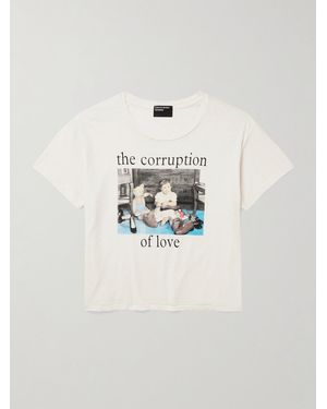 Enfants Riches Deprimes Printed Cotton-Jersey T-Shirt - White