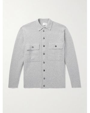 Kingsman Merino Wool And Cashmere-Blend Overshirt - Grey