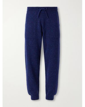 Begg x Co Brennan Tapered Cashmere Joggers - Blue