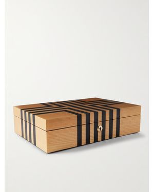 Rapport Labyrinth Lacquered Cedar Watch Box - Natural