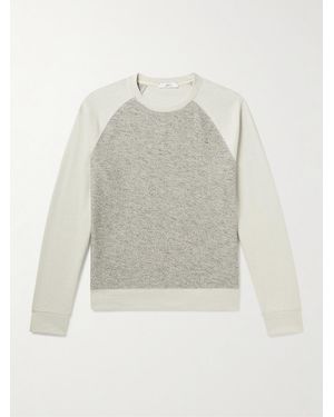 MR P. Panelled Cotton-Blend Sweatshirt - White