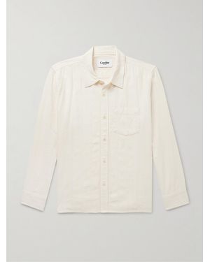 Corridor NYC Embroidered Cotton-Blend Shirt - Natural