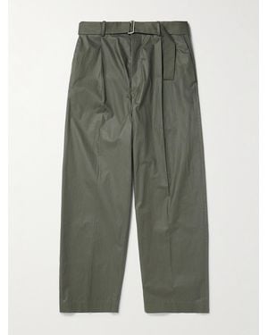 Acne Studios Pantaloni A Gamba Dritta - Verde