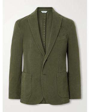 Boglioli Stretch Cotton-Twill Suit Jacket - Green