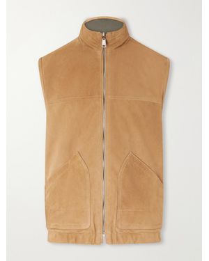 Valstar Reversible Suede Vest - Natural