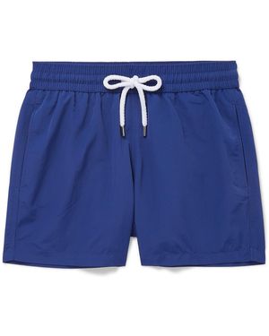 Frescobol Carioca Slim-Fit Short-Length Swim Shorts - Blue