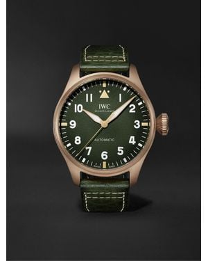 IWC Schaffhausen Big Pilot's Spitfire Automatic 43Mm Bronze And Leather Watch, Ref. No. Iw329702 - Black
