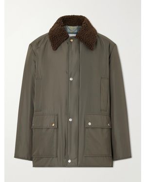 Maison Margiela Hunting Plush-Trimmed Shell Jacket - Green