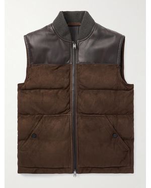 Brioni Piumino Smanicato - Marrone