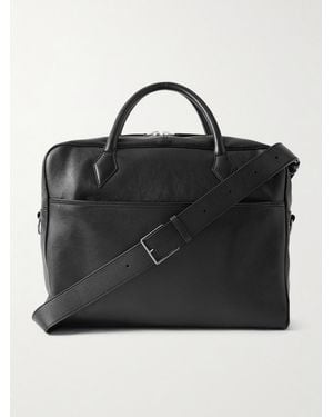 Metier Closer All Day Leather Briefcase - Black