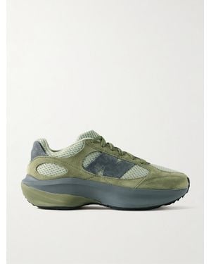 New Balance Wrpd Runner Suede And Mesh Trainers - Green
