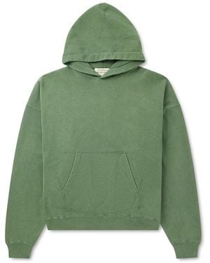 Remi Relief Cotton-Jersey Hoodie - Green