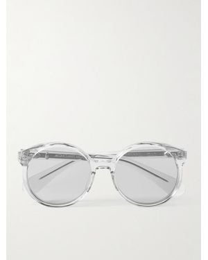 Jacques Marie Mage Round-Frame Acetate Sunglasses - Grey