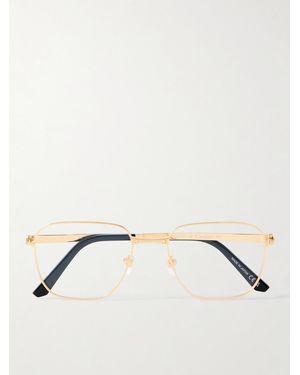 Cartier Santos De Cartier D-Frame-Tone Titanium Optical Glasses - Natural