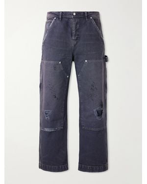 Enfants Riches Deprimes Straight-Leg Distressed Jeans - Blue