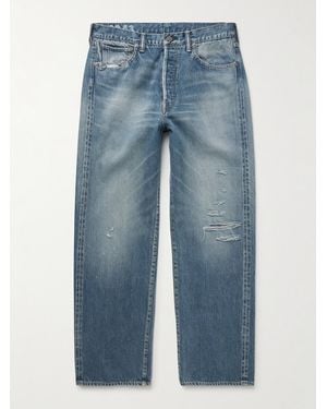 Visvim Jeans A Gamba Dritta - Blu