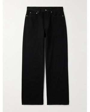 Acne Studios Jeans A Gamba Larga 1981 - Nero