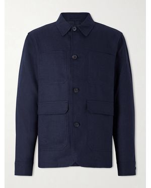 MR P. Linen Overshirt - Blue