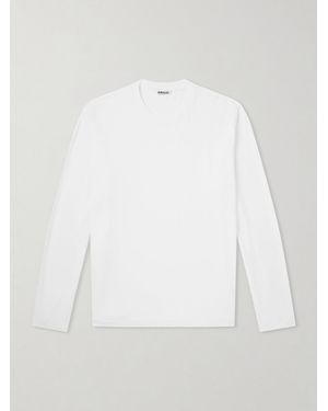 AURALEE Organic Cotton-Jersey T-Shirt - White