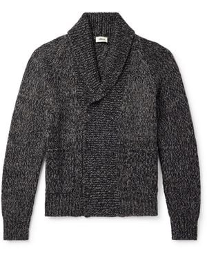Altea Double-breasted Shawl-collar Knitted Cardigan - Gray