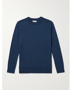 S.N.S. Herning Nimbus Slim-fit Virgin Wool Jumper - Blue