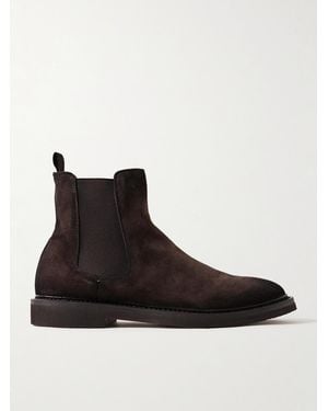 Officine Creative Hopkins Flexi 204 Suede Chelsea Boots - Black