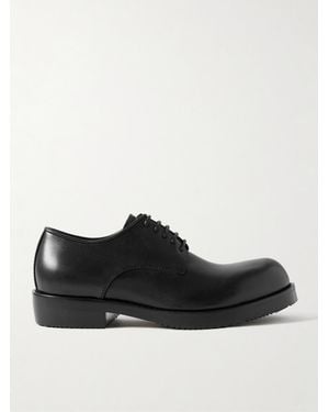 Dries Van Noten Leather Derby Shoes - Nero