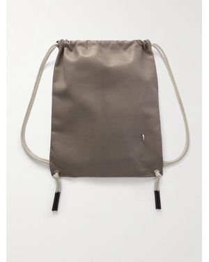 Rick Owens Embellished Leather Drawstring Backpack - Grey